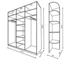 Модулі шафи-купе Стандарт